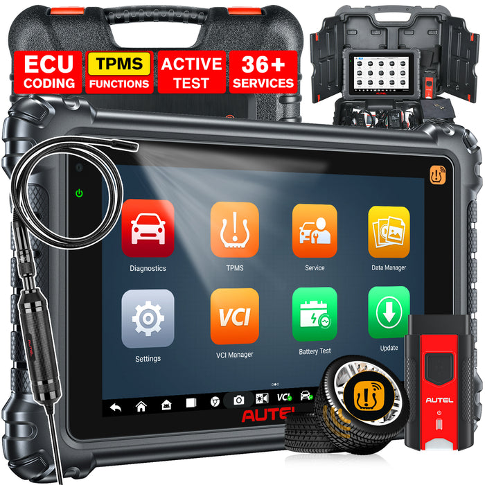 Autel MaxiCOM MK906S Pro-TS | Service TPMS complet | Mise à niveau du MS906TS | Codage avancé de l'ECU | Contrôle bidirectionnel | 36+ prestations | Tous les systèmes de niveau OE | Multilingue