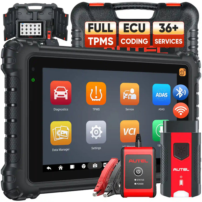 Autel MaxiSYS MS906 Pro-TS丨2-in-1 TPMS and Diagnosis Tool丨TPMS Sensor Relearn/Programmer丨ECU Coding丨Bi-Directional Control丨36+ Reset Service丨Multi-language