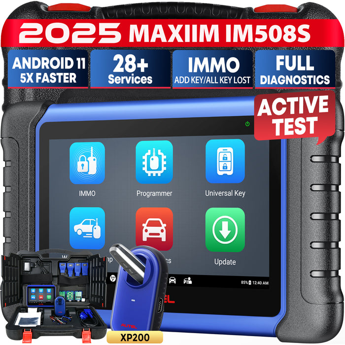 【Mise à jour de 2 ans】Autel MaxiIM IM508S Programmeur clé et scanner de diagnostic 2 en 1 | Ajouter des clés | Toutes les clés perdues | Tous les diagnostics du système | 28+ services| Montre Otofix cadeau gratuit