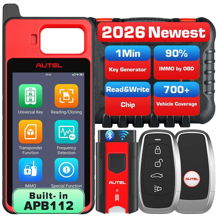 Autel MaxiIM KM100X丨Kit générateur de clés universel丨programmeur de porte-clés pour transpondeur et création de clés et apprentissage IMMO丨2 IKeys gratuites