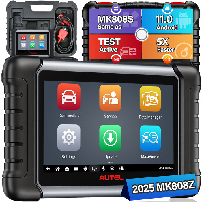 Autel MaxiCOM MK808Z Scanner de diagnostic// Contrôle bidirectionnel / Tous systèmes de niveau OE / Service de réinitialisation 28+ / Version mondiale multilingue