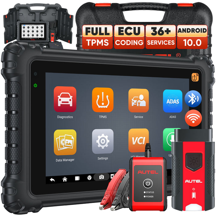 Autel MaxiCOM MK906 Pro-TS | Service TPMS complet | Mise à niveau du MS906TS | Codage avancé de l'ECU | Contrôle bidirectionnel | 36+ prestations | Tous les systèmes de niveau OE | Multilingue