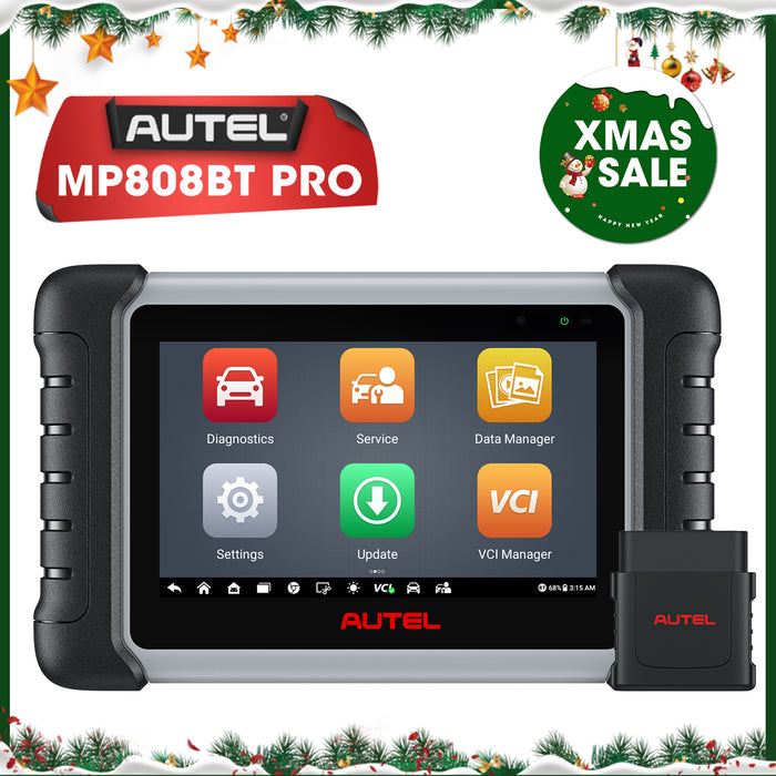 Autel MaxiPRO MP808BT Pro丨Scanner de diagnostic | ECU Codage | Contrôle bidirectionnel| les systèmes de niveau OE | 37+ prestations |  Multilingue