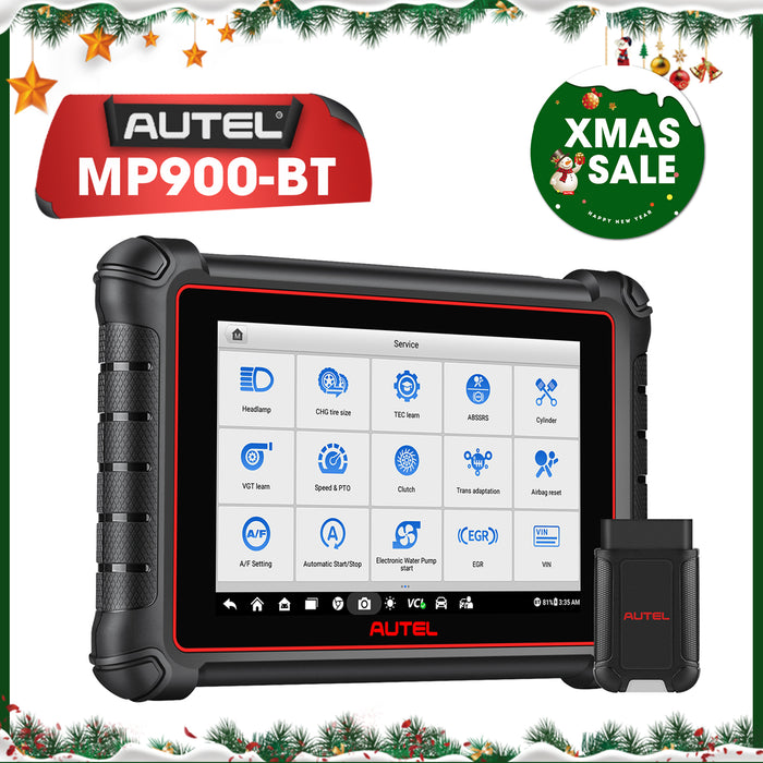 Autel Maxipro MP900BT丨OBD II Scanner de diagnostic丨écran de 8 pouces/codage ECU avancé丨contrôle bidirectionnel丨système multimarque丨40+ services multilingue