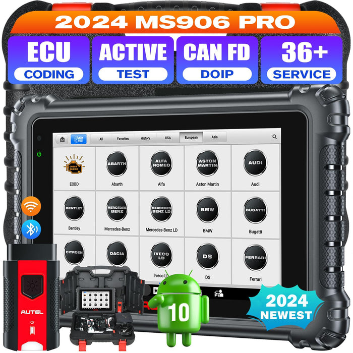 Autel MaxiSys MS906 Pro| Codage avancé de l'ECU | Contrôle bidirectionnel| 36+ Services | Tous les systèmes |Seulement anglais