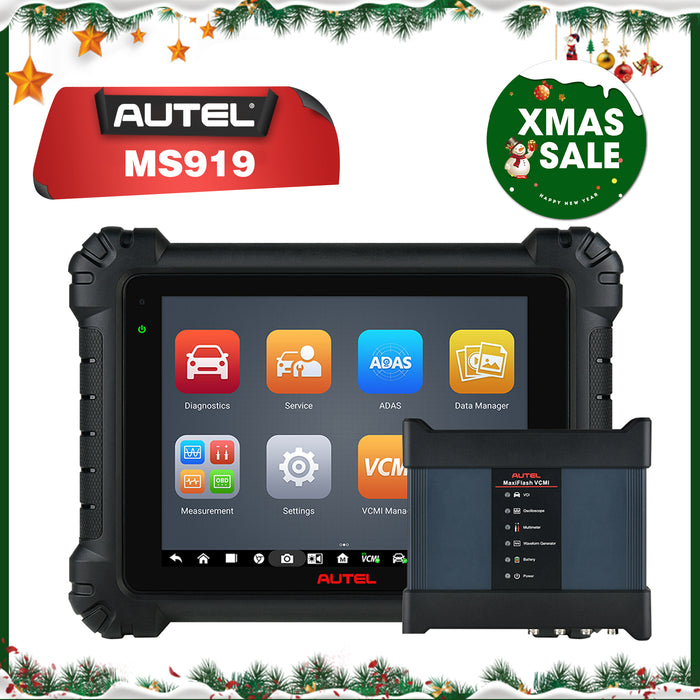 Autel MaxiSys MS919丨Scanner de diagnostic haut de gamme/ECU programmation /codage/carte topologique 2.0/contrôle bidirectionnel/service de réinitialisation 40+/langue française