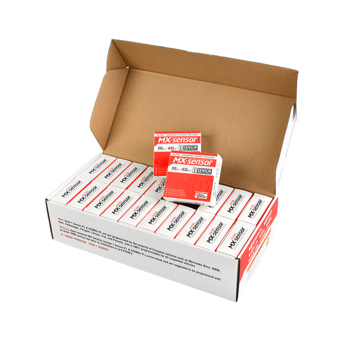 Autel MaxiTPMS MX-Sensor 2 in 1 433MHZ+315MHZ Press-in Programmed by Autel TPMS Tool TS501 Pro/TS508WF/808TS/900TS/906TS Metal and Rubber Optional