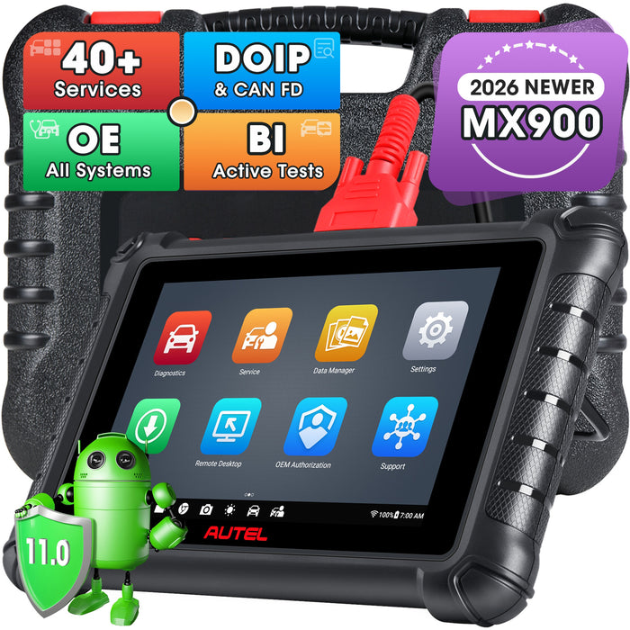 Autel MaxiCheck MX900丨Valise diagnostic française/Identique au MK900/Contrôle bidirectionnel/Tout le système/Service 40+