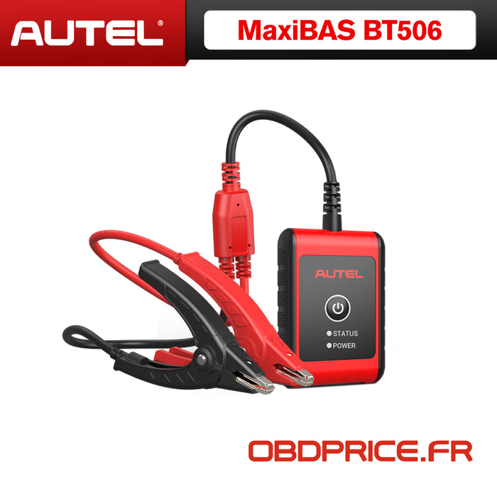 Autel MaxiBAS BT506 Testeur de batterie de voiture | Conductance adaptative | Test du système de démarrage/charge | Initialisation du GTC