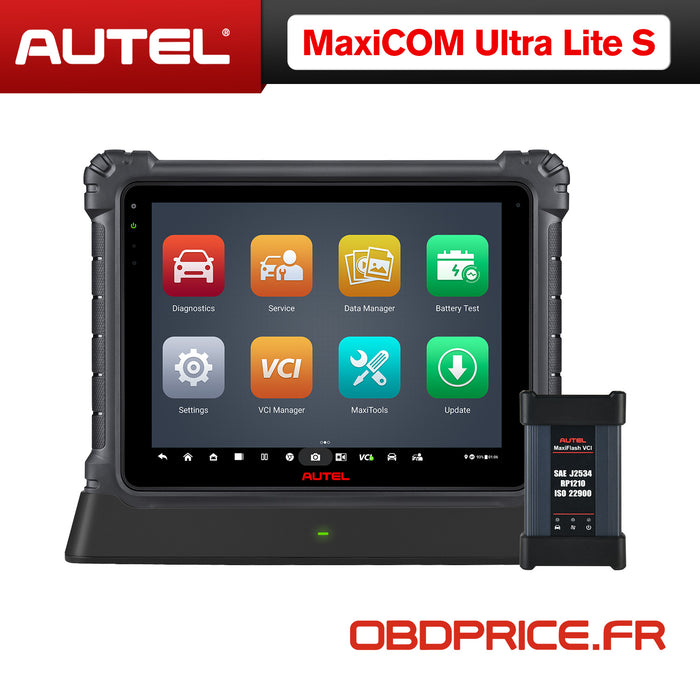 【2 ans de mise à jour】Autel MaxiCOM Ultra Lite S | diagnostic intelligent multilingue | Programmation du ECU J2534 | 40+ services | Test actif/codage ECU