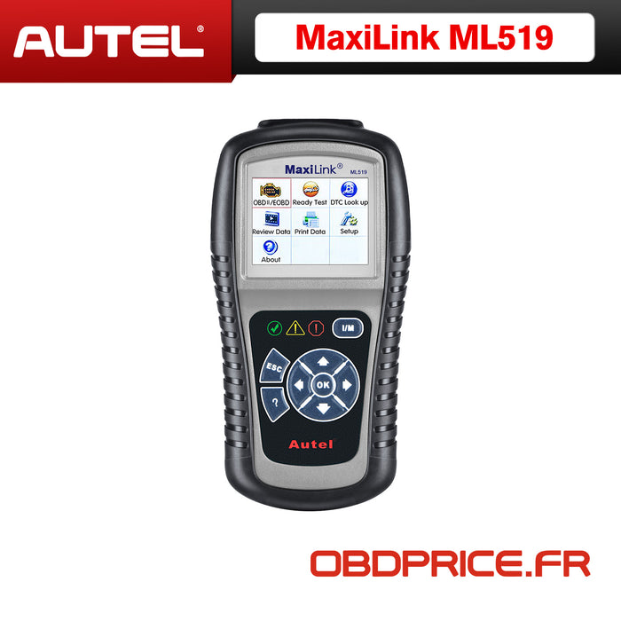 【Expédié dans l'UE】Autel MaxiLink ML519 Auto OBD II Scanner / EOBD Scanner éteindre le moteur de contrôle/identique à AL519