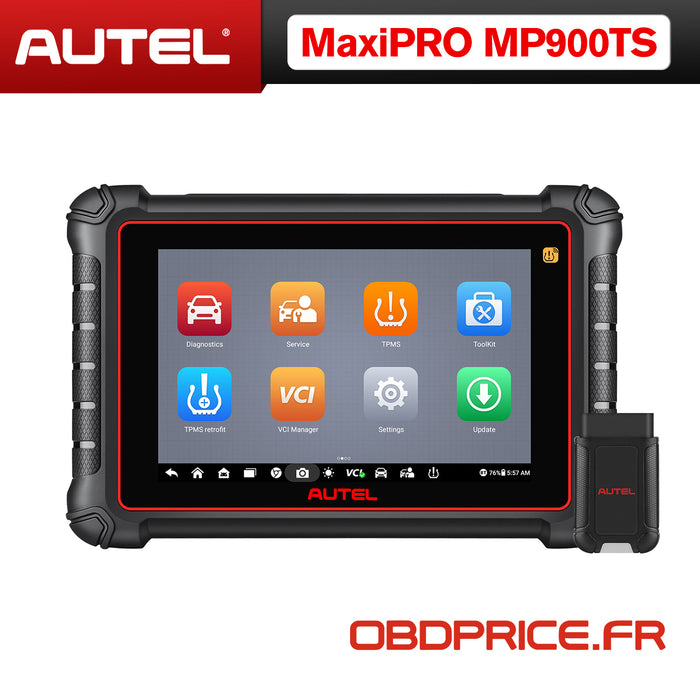 【2024 plus récent】Autel Maxipro MP900TS Scanner丨outil de réapprentissage/ programmation TPMS丨Android 11 40+ services de réinitialisation丨contrôle bidirectionnel