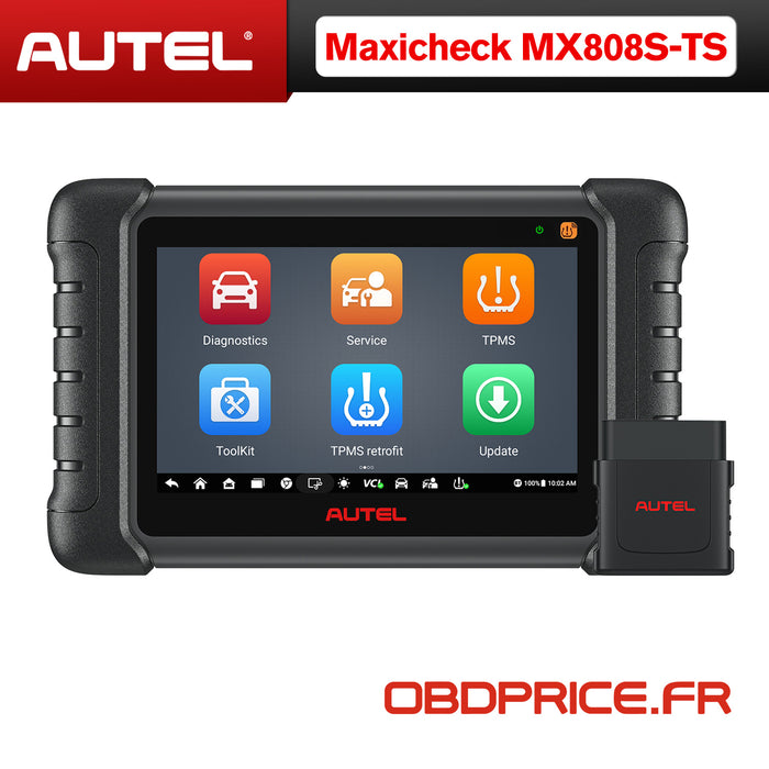 Autel MaxiCheck MX808S-TS | Programmation complète du capteur TPMS | Identique au MK808S-TS | tous les systèmes de niveau OE | 30+ services spéciaux | Multilingue