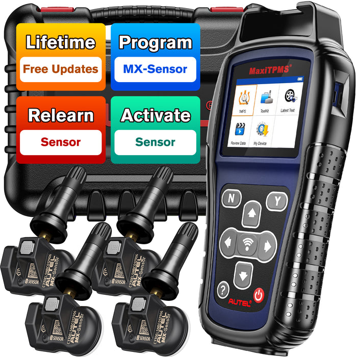 Autel MaxiTPMS TS501 Pro Outil TPMS professionnel丨Réapprendre/activer les capteurs丨Programmer MX-Sensors丨Diagnostic complet du système TPMS丨Mise à jour gratuite à vie