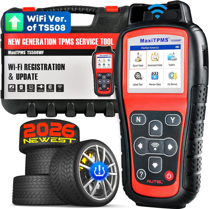 Autel MaxiTPMS TS508WF丨TPMS Wifi Outil de réapprentissage | Programmer les MX-Sensors | Réapprendre les capteurs OEM | Mode rapide/avancé