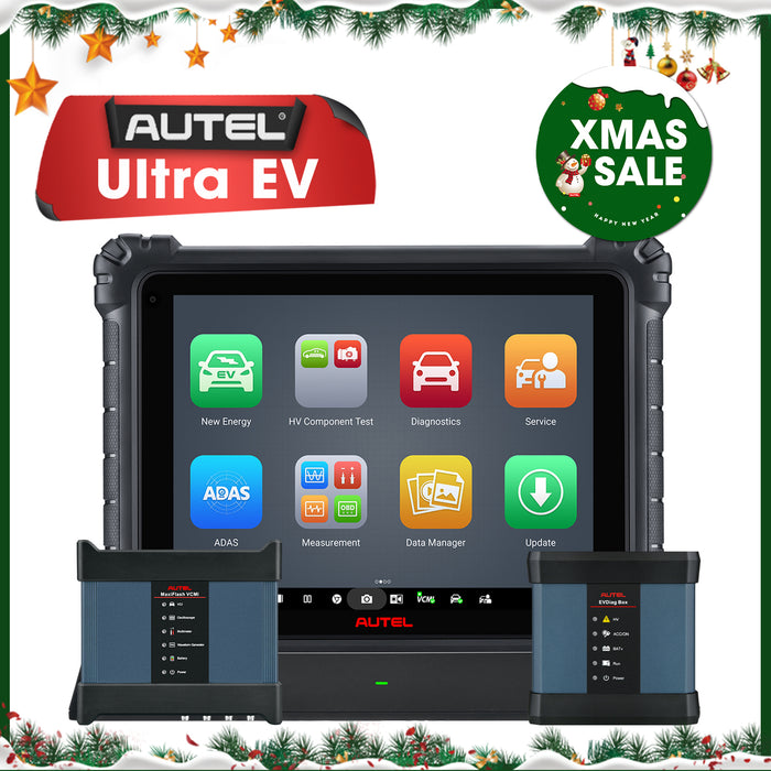 Autel MaxiSYS Ultra EV 丨(Maxisys Ultra +boîtier EV) Diagnostic EV avec MaxiFlash VCMI pour véhicules électriques/hybrides/gaz/diesel