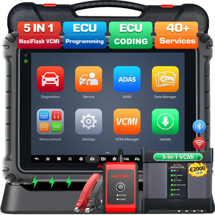 Autel MaxiSys Ultra | Meilleur outil d'analyse de diagnostic intelligent | Programmation du ECU J2534 | 40+ services | Module VCMI 5-en-1 | Test actif | Mise à niveau du MS909/MS919 | Anglais uniquement