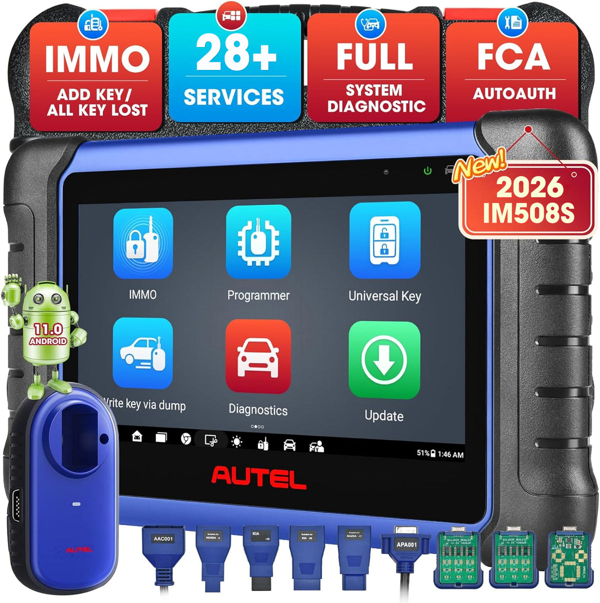 Scanner Diagnostic Auto Autel MaxiIM IM508S + XP400 Pro - Programmation De Clés, Mise à Jour Incluse