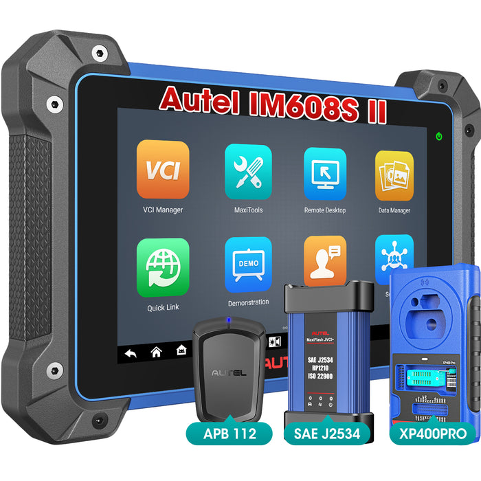 Autel MaxiIM IM608S II|Outil de programmation de clé | Ajouter des clés | Toutes les clés perdues | Lire le mot de passe | Apprentissage à distance | 37+ services| Multilingue