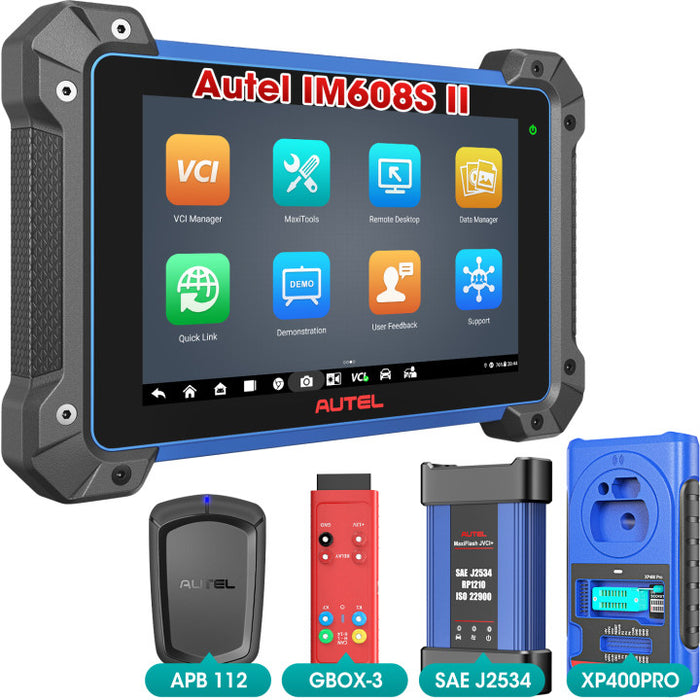 Autel MaxiIM IM608S II|Outil de programmation de clé | Ajouter des clés | Toutes les clés perdues | Lire le mot de passe | Apprentissage à distance | 37+ services| Multilingue