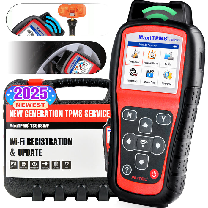 Autel MaxiTPMS TS508WF TPMS Wifi Outil de réapprentissage | 4 façons de programmer les MX-Sensors | 3 façons de réapprendre les capteurs OEM | Mode rapide/avancé