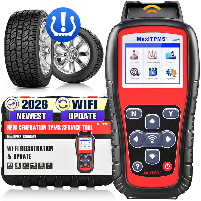 Autel MaxiTPMS TS508WF丨TPMS Wifi Outil de réapprentissage | Programmer les MX-Sensors | Réapprendre les capteurs OEM | Mode rapide/avancé