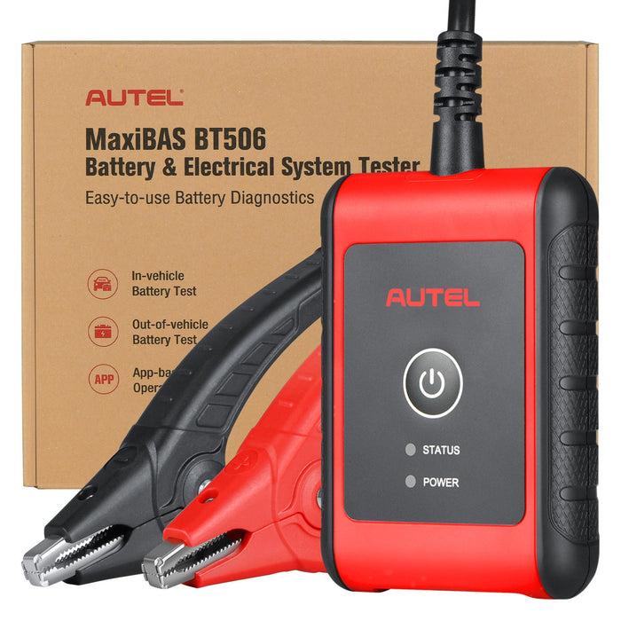 Autel MaxiBAS BT506 Testeur de batterie de voiture | Conductance adaptative | Test du système de démarrage/charge | Initialisation du GTC