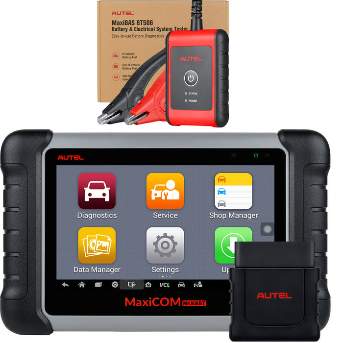 Autel MaxiCOM MK808BT Pro Bluetooth Diagnostic | Tous les systèmes  | 37+ prestations | ABS/Oil Reset/EPB/SAS/DPF/BMS/Injector Coding| Multilingue